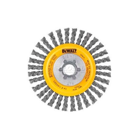 Dewalt DeWalt DW49202B HP Stringer Wire Wheel 6" X 5/8-11" .020" Carbon Wire Carbon Steel - Pkg Qty 6 DW49202B